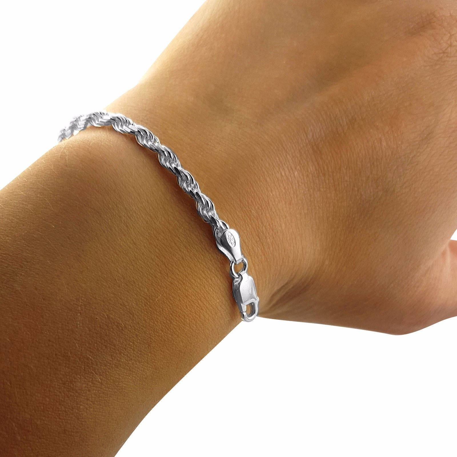 Rope Chain Bracelet 4mm - 925 Silver – Kejsar